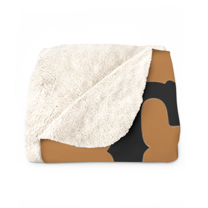Sherpa Fleece Blanket – Chaos in Boots: Bronc Edition Design