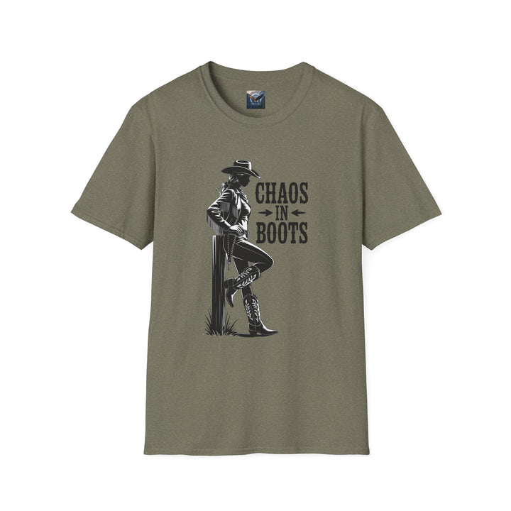 Chaos in Boots - Cowgirl Rebel T-Shirt