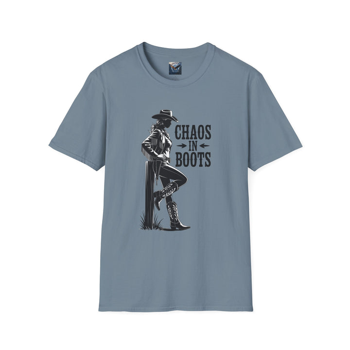 Chaos in Boots - Cowgirl Rebel T-Shirt