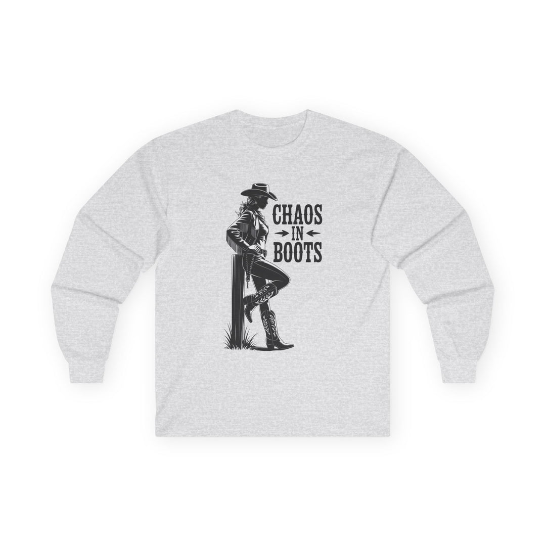 Chaos in Boots Cowgirl Rebel Bold Edition Long Sleeve Tee