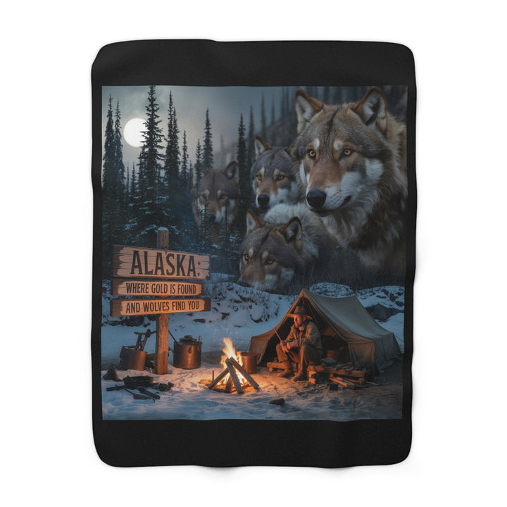 Sherpa Fleece Blanket - Wolves Find You Design
