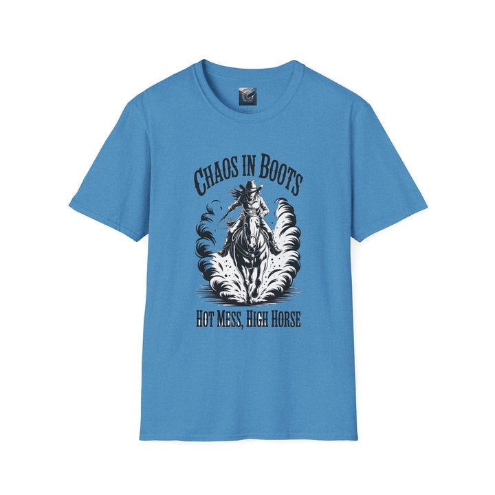 Chaos in Boots Hot Mess, High Horse T-Shirt