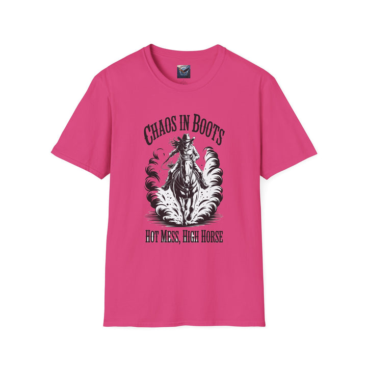 Chaos in Boots Hot Mess, High Horse T-Shirt