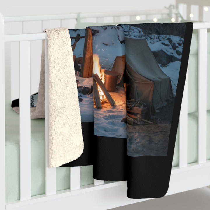 Sherpa Fleece Blanket - Wolves Find You Design