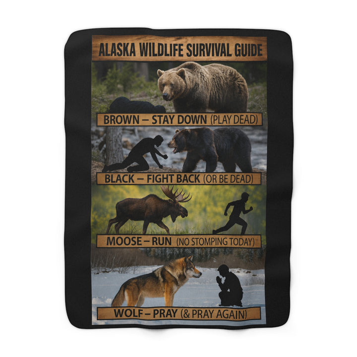 Sherpa Blanket - Alaska Wildlife Survival Guide Design