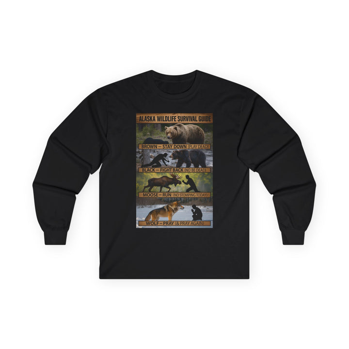 Alaskan Wildlife Survival Guide Long Sleeve Tee
