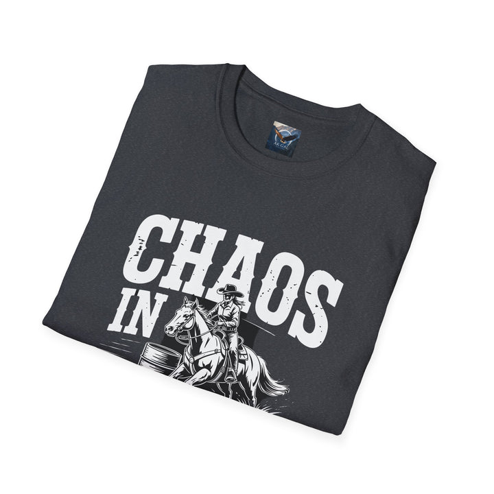 Barrel Racing Chaos in Boots T-Shirt