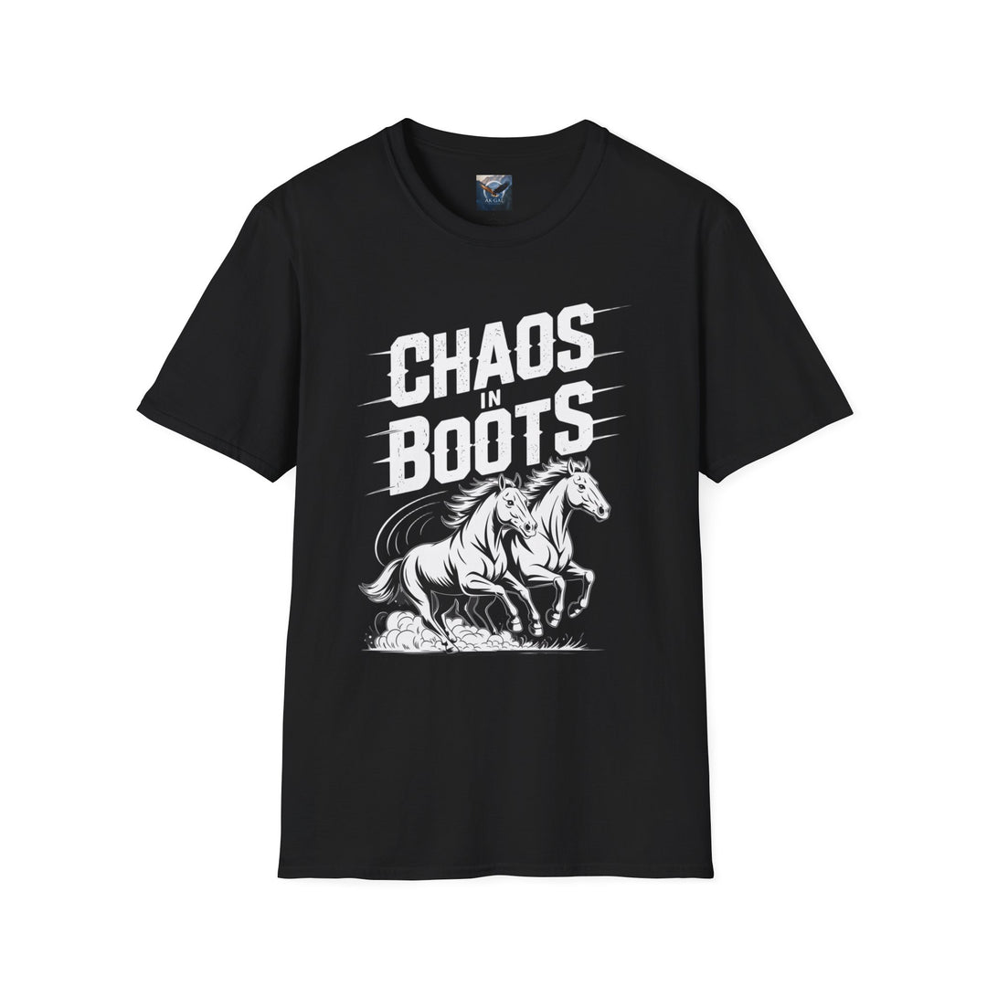 Chaos in Boots - Dual Horses T-Shirt