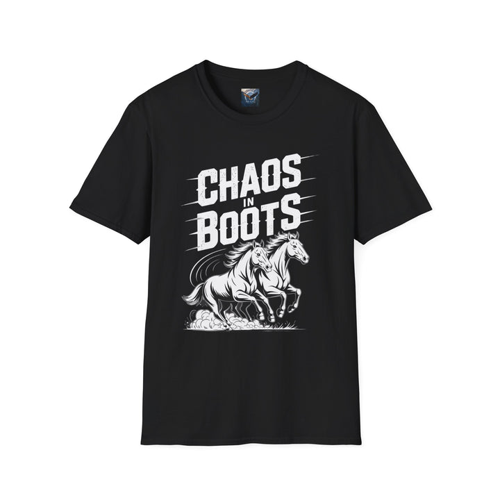 Chaos in Boots - Dual Horses T-Shirt
