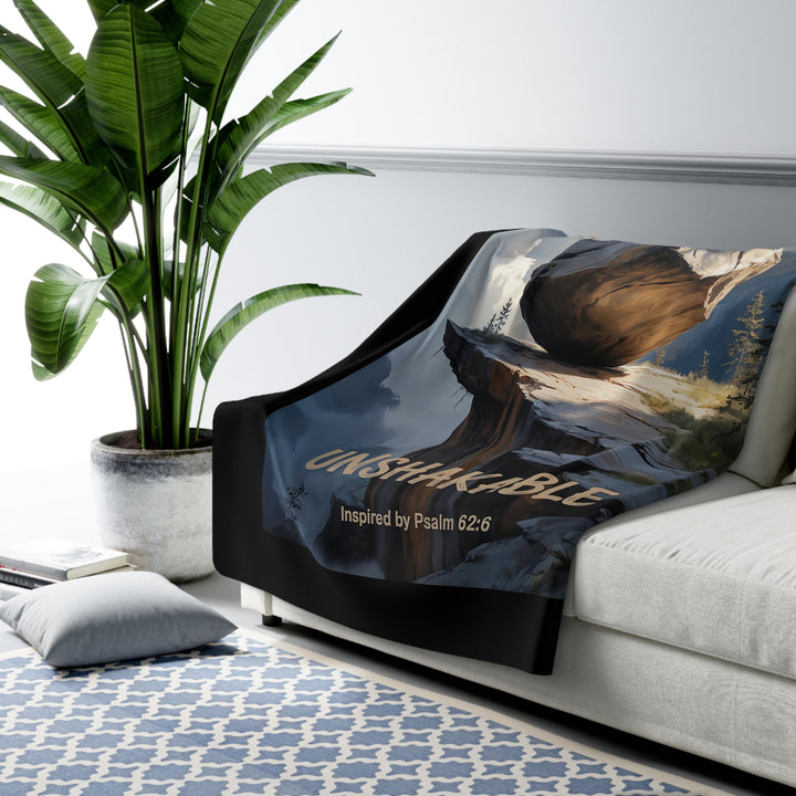 Inspirational Sherpa Fleece Blanket - Unshakable Design