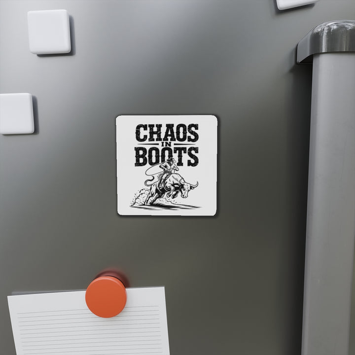 Chaos in Boots Die-Cut Magnet — Raging Bull