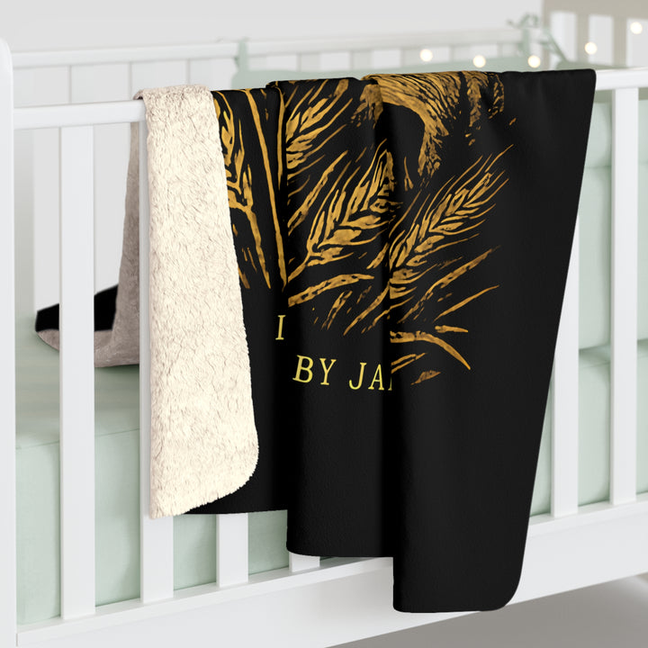 Inspirational Sherpa Fleece Blanket - Harvest of Righteousness Design