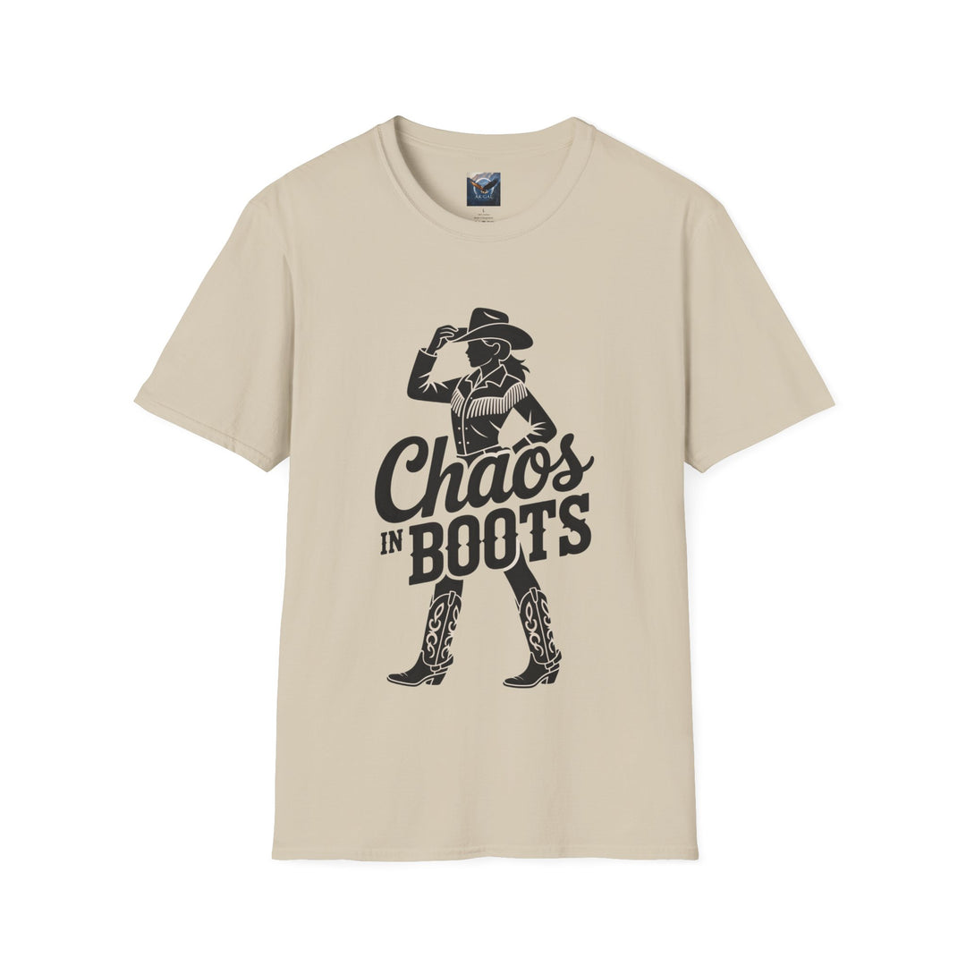 Chaos in Boots Cowgirl Grit T-shirt