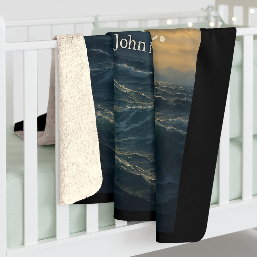 Sherpa Fleece Blanket - Peace Over Panic Design