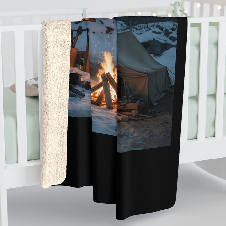 Sherpa Fleece Blanket - Wolves Find You Design