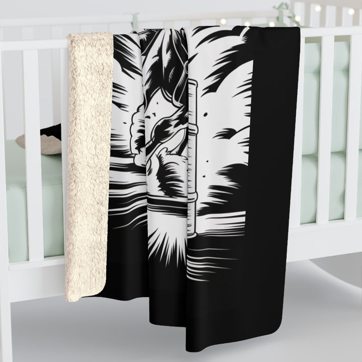 Sherpa Fleece Blanket - Chaos in Boots - Barrel Queen A Design