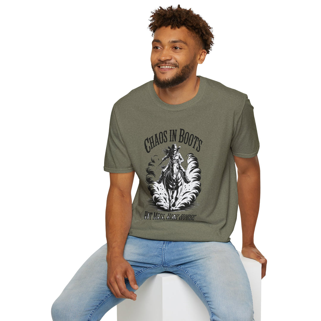 Chaos in Boots Hot Mess, High Horse T-Shirt