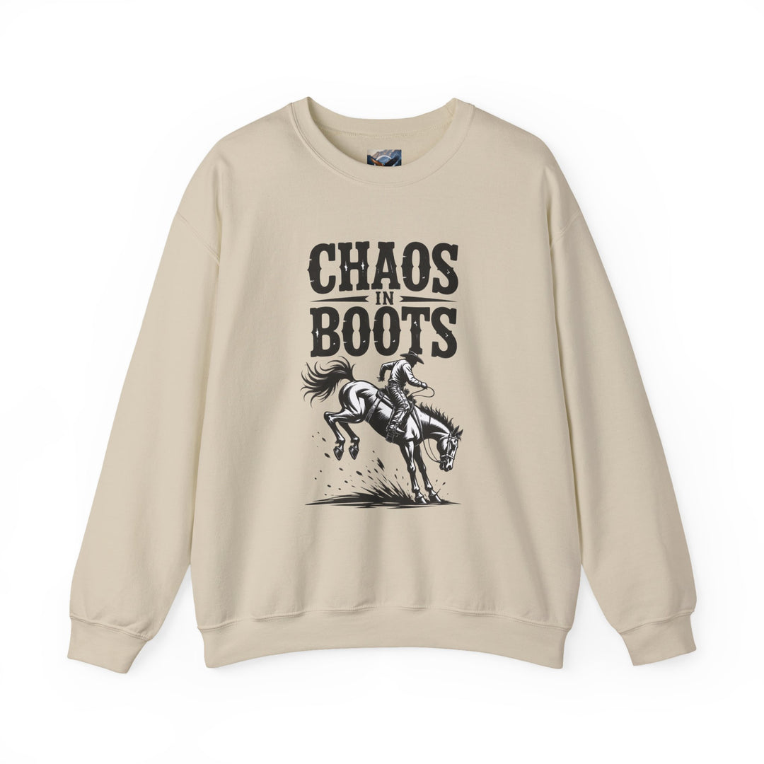 Chaos in Boots Bronc Crewneck Sweatshirt