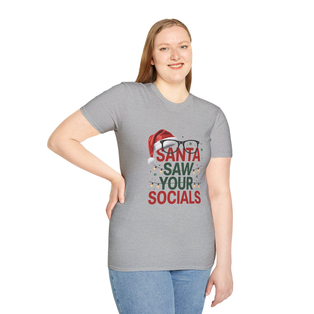 Santa Saw Your Socials T-Shirt
