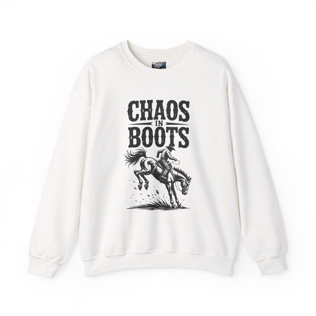 Chaos in Boots Bronc Crewneck Sweatshirt