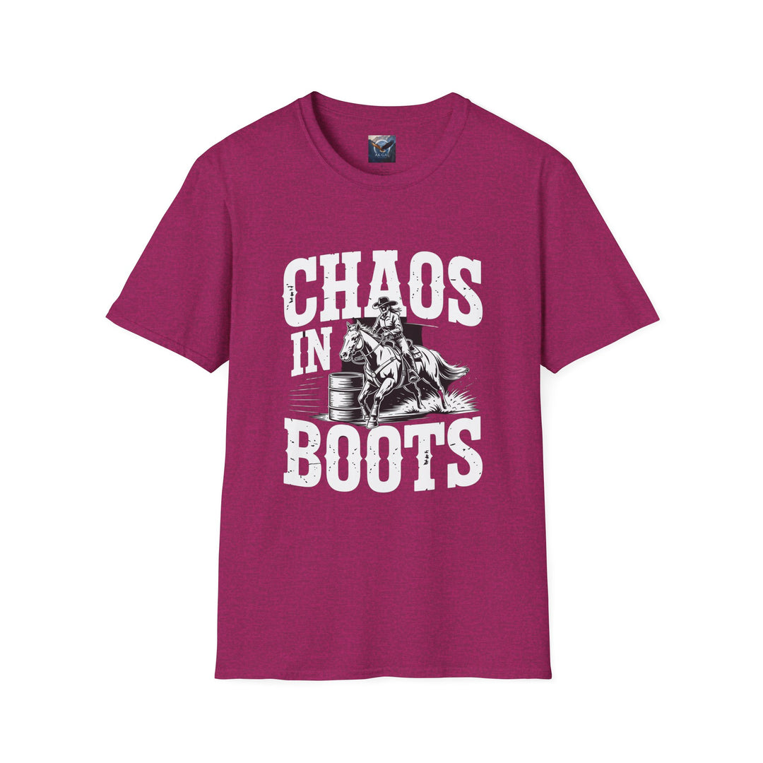 Barrel Racing Chaos in Boots T-Shirt