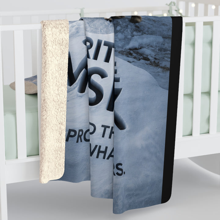 Spirit of the Muskox Sherpa Fleece Blanket