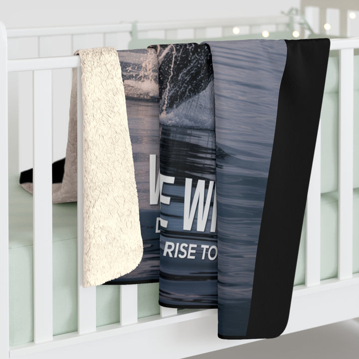 Whale Wisdom – Depth Gives Rise to Strength Sherpa Fleece Blanket
