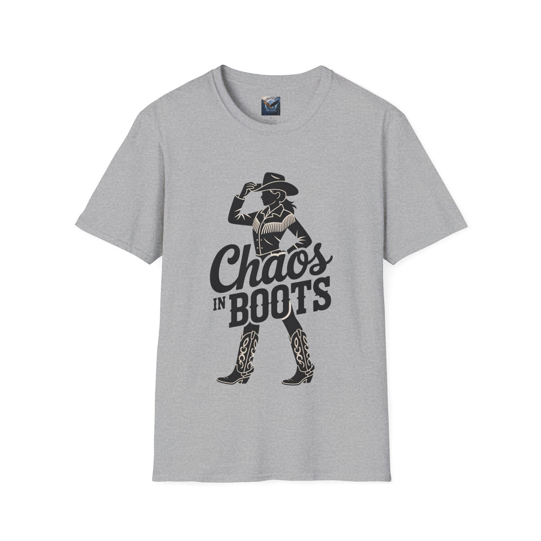Chaos in Boots Cowgirl Grit T-shirt