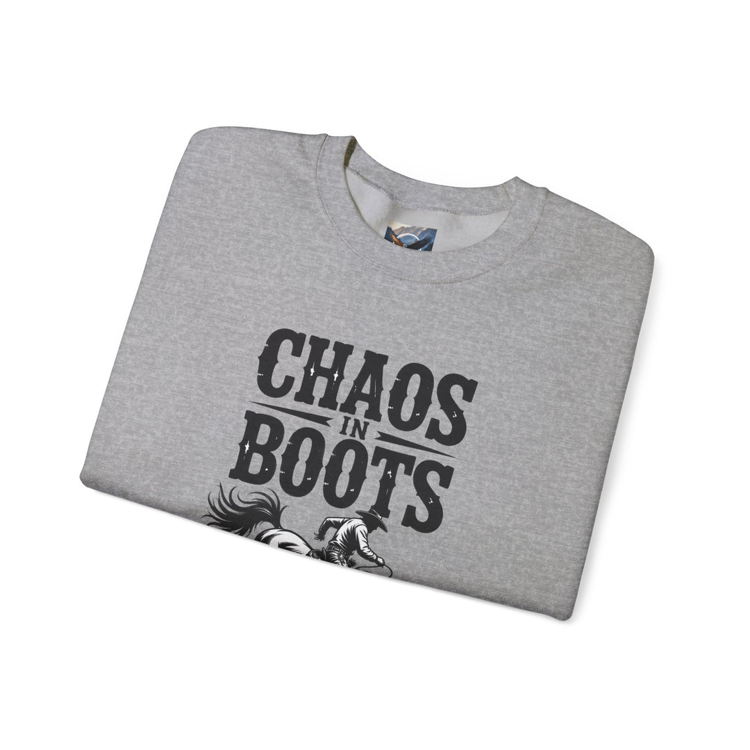 Chaos in Boots Bronc Crewneck Sweatshirt