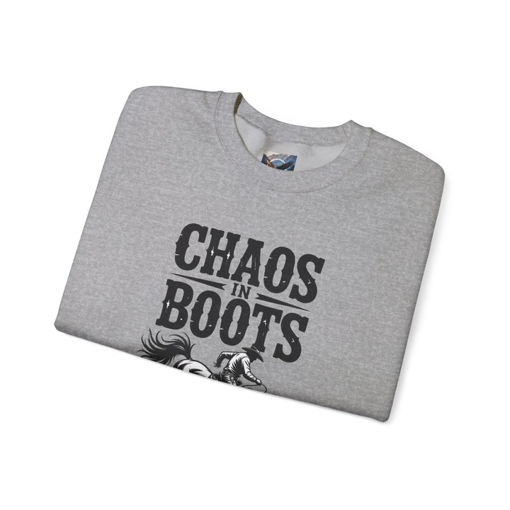 Chaos in Boots Bronc Crewneck Sweatshirt