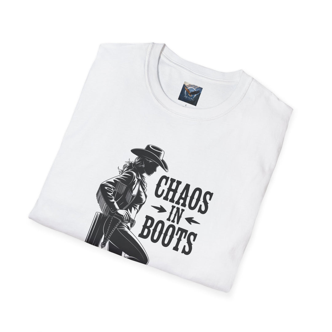 Chaos in Boots - Cowgirl Rebel T-Shirt