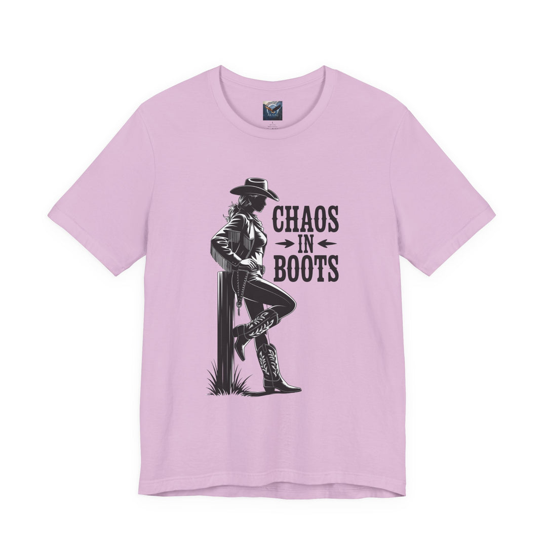 Chaos in Boots T-Cowgirl Rebel (Bella)