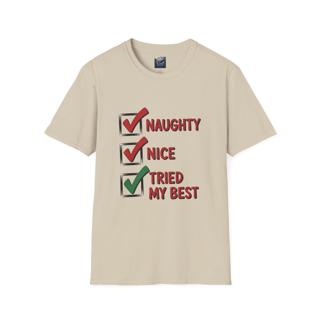 Naughty, Nice, Tried My Best T-Shirt