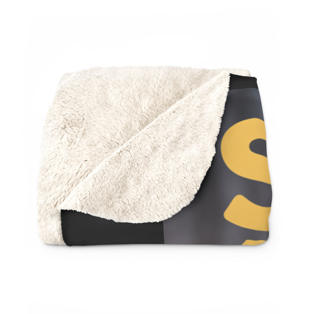 Inspirational Sherpa Fleece Blanket - Shield Around Me Design