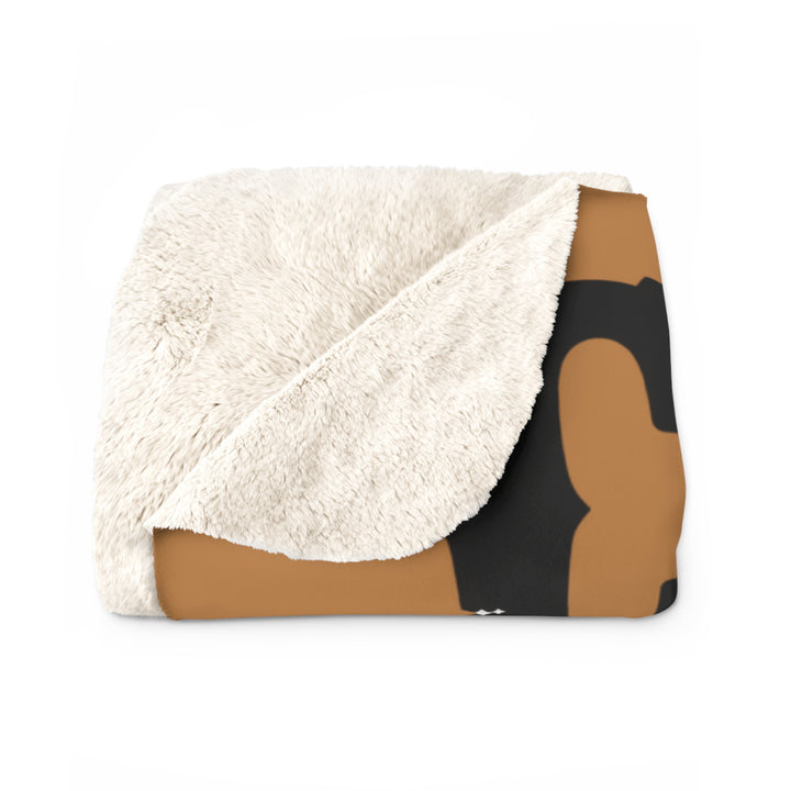 Sherpa Fleece Blanket – Chaos in Boots: Bronc Edition Design