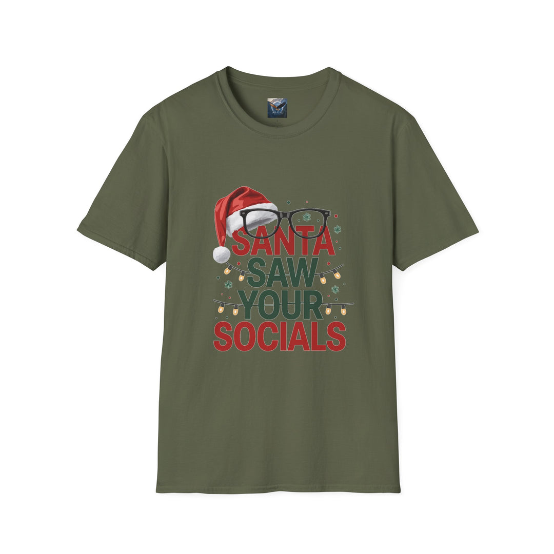 Santa Saw Your Socials T-Shirt