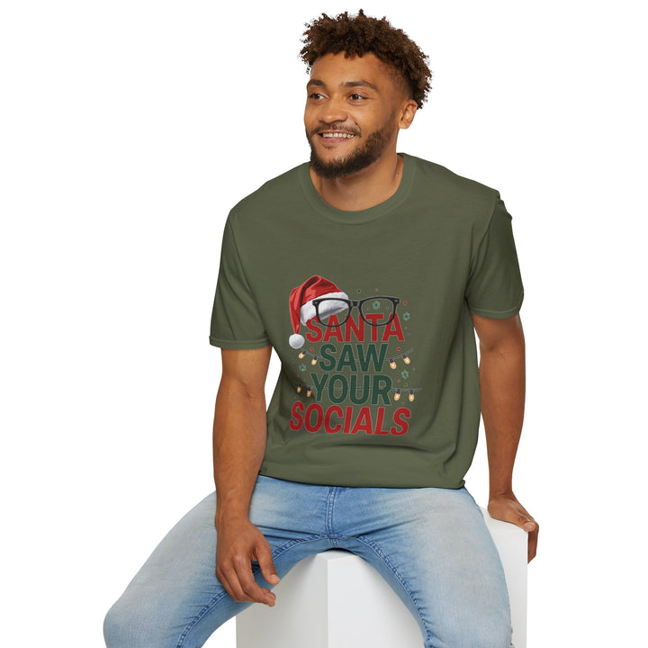 Santa Saw Your Socials T-Shirt