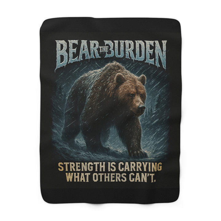 Bear the Burden Bear Sherpa Fleece Blanket
