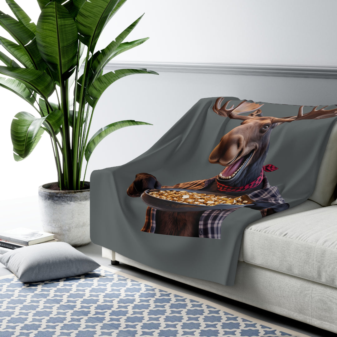 Sherpa Fleece Blanket – Ask Me About My Nuggets Design