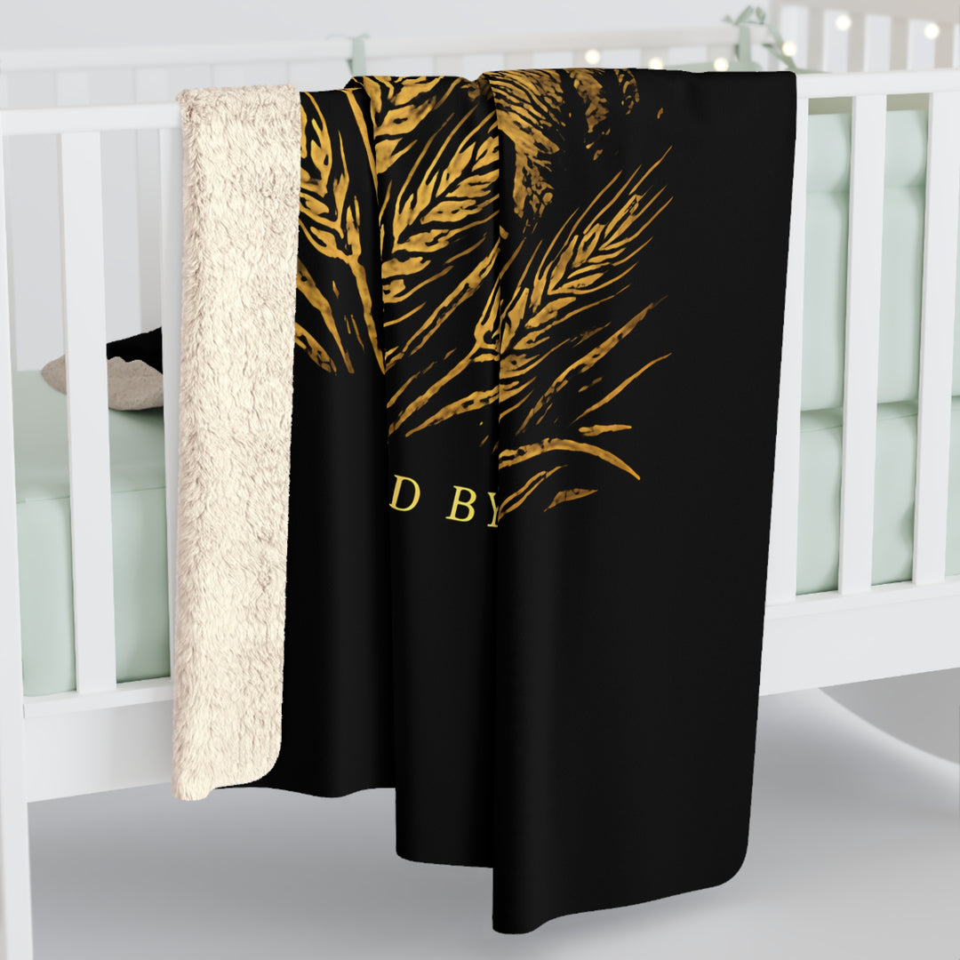 Inspirational Sherpa Fleece Blanket - Harvest of Righteousness Design