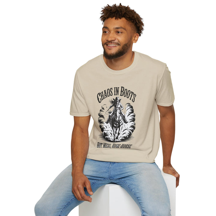 Chaos in Boots Hot Mess, High Horse T-Shirt