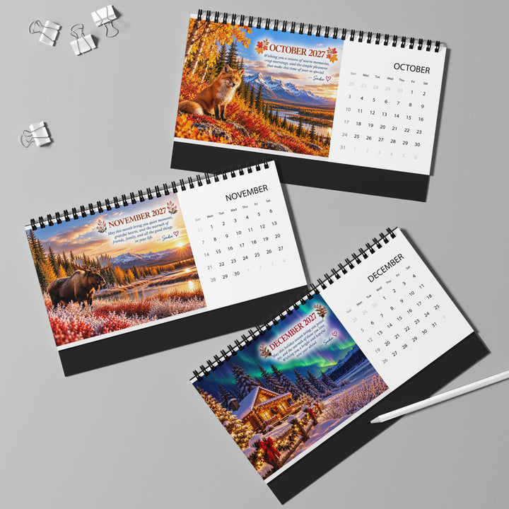 A Letter for You Alaska 2027 Desktop Calendar