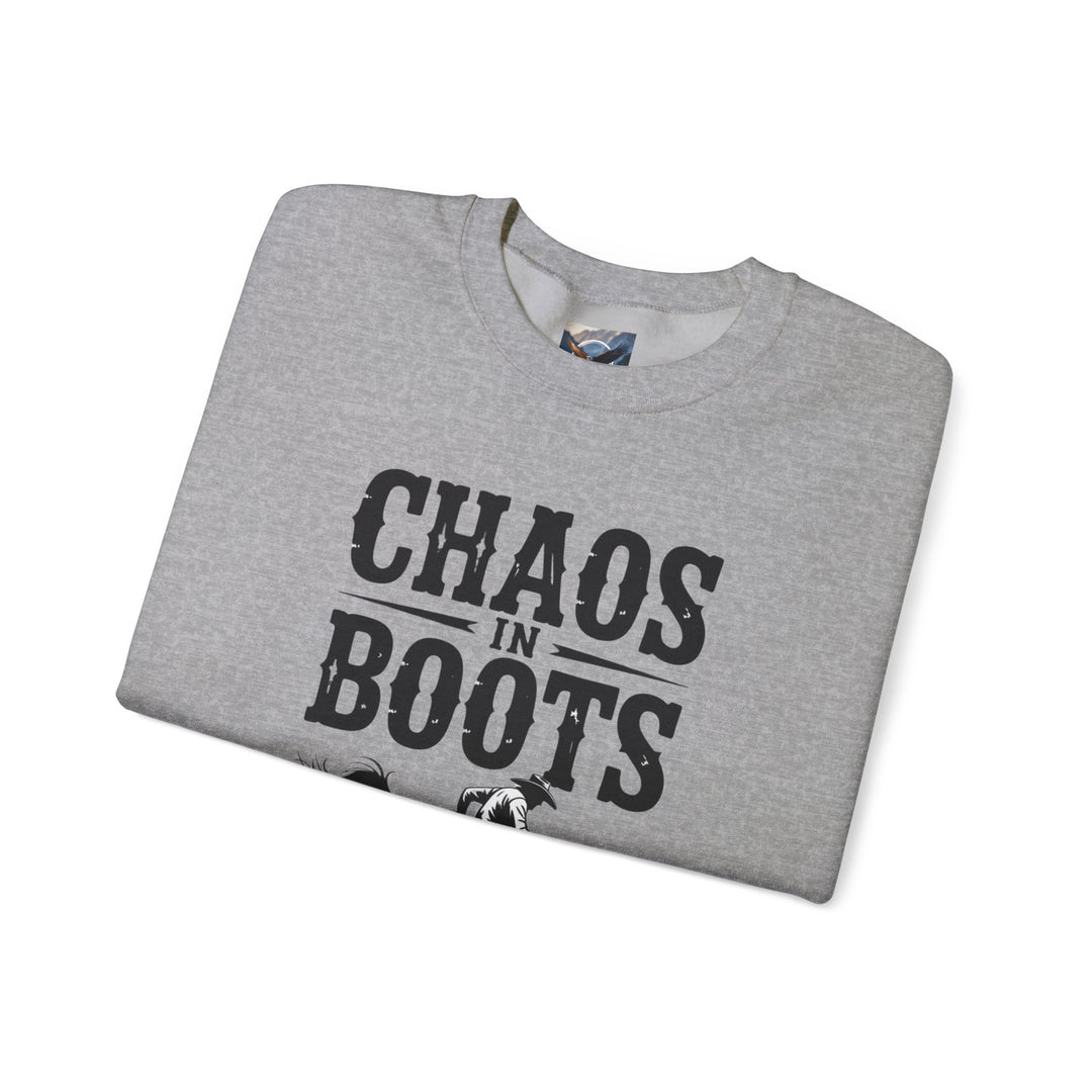 Chaos in Boots Bronc Crewneck Sweatshirt