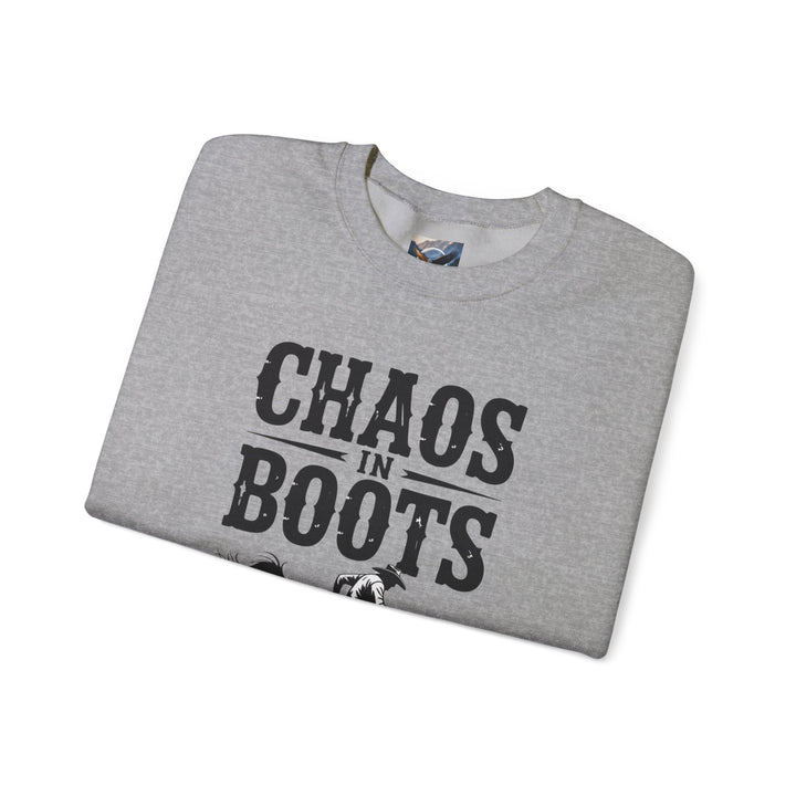 Chaos in Boots Bronc Crewneck Sweatshirt
