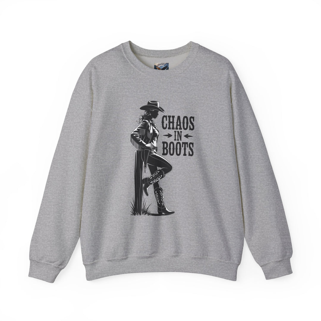 Chaos in Boots Cowgirl Rebel Bold Edition Crewneck Sweatshirt