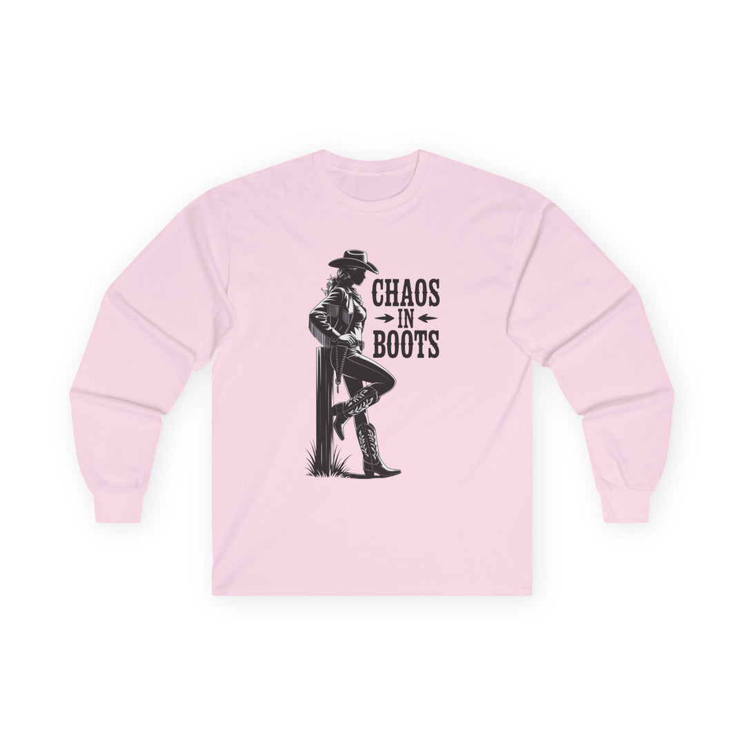 Chaos in Boots Cowgirl Rebel Bold Edition Long Sleeve Tee
