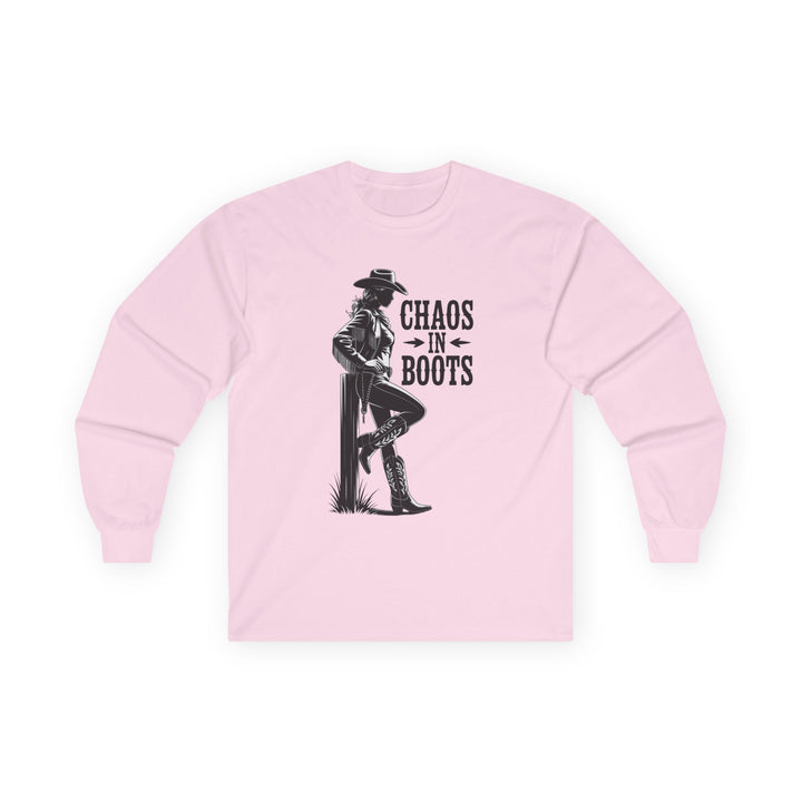 Chaos in Boots Cowgirl Rebel Bold Edition Long Sleeve Tee