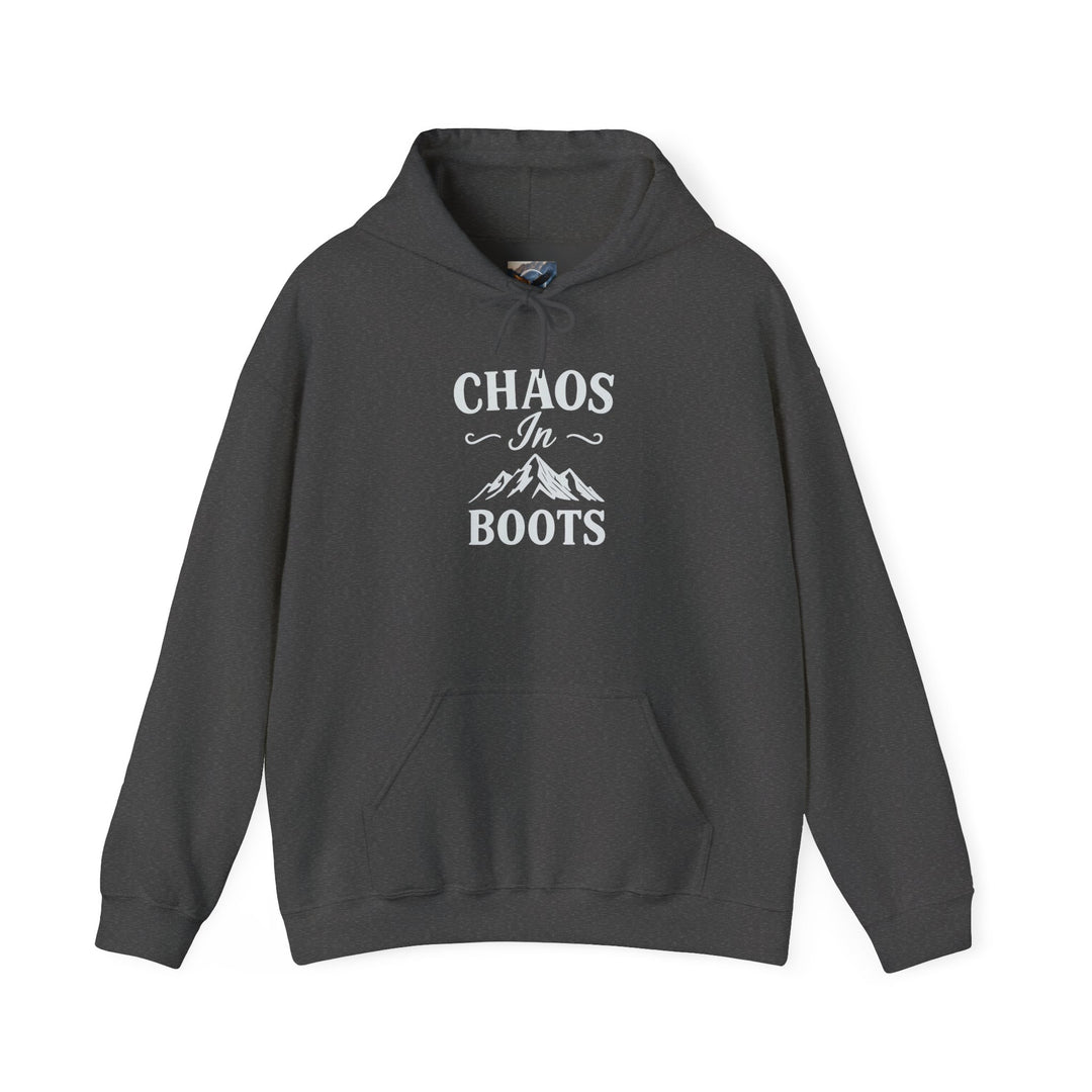Chaos in Boots Hoodie —Cowgirl Rebel Bold Edition