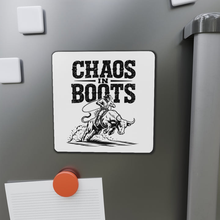 Chaos in Boots Die-Cut Magnet — Raging Bull