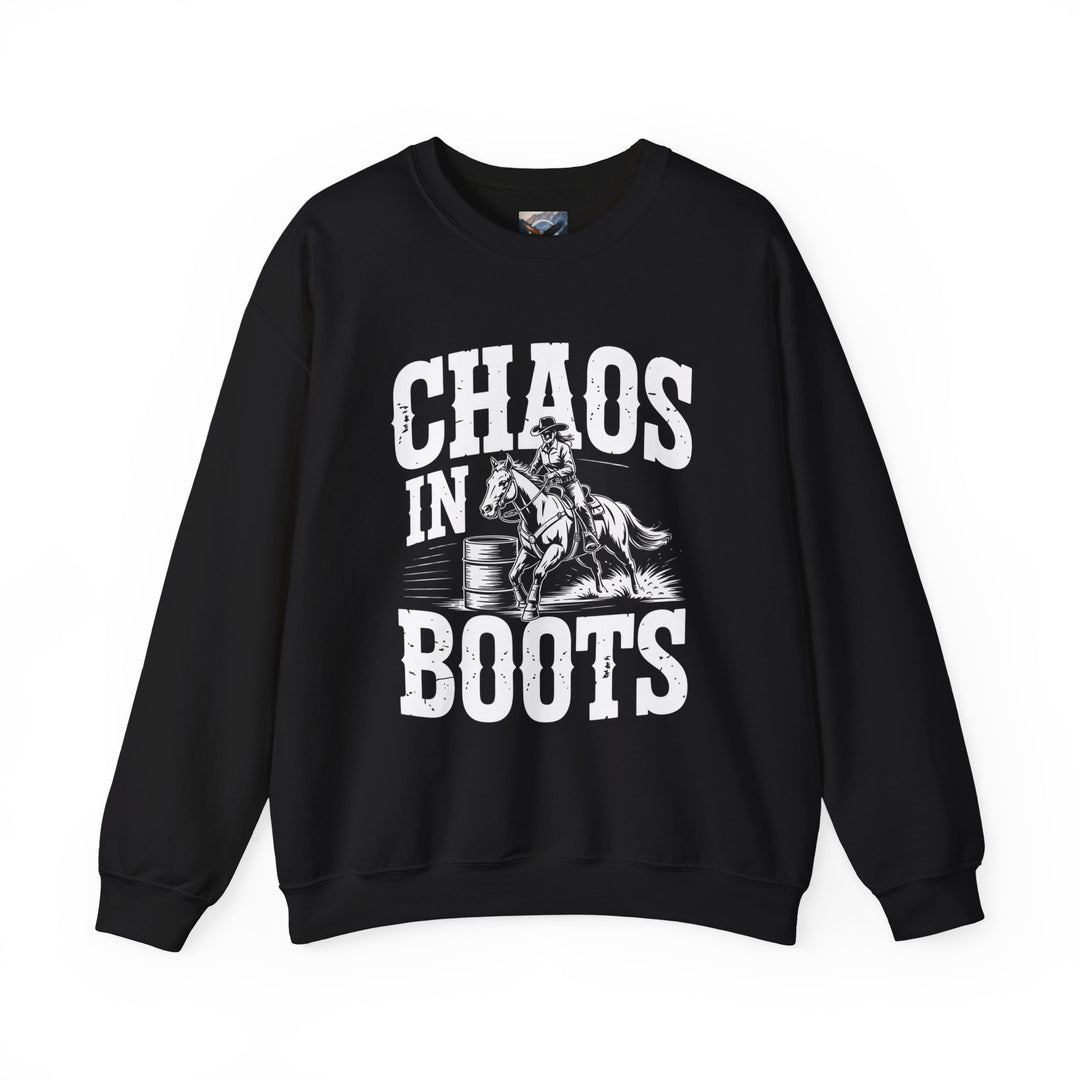 Chaos in Boots Barrel Racing Sweatshirt